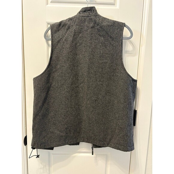 Gray Wool Cinch Vest (Medium) - Picture 2 of 6